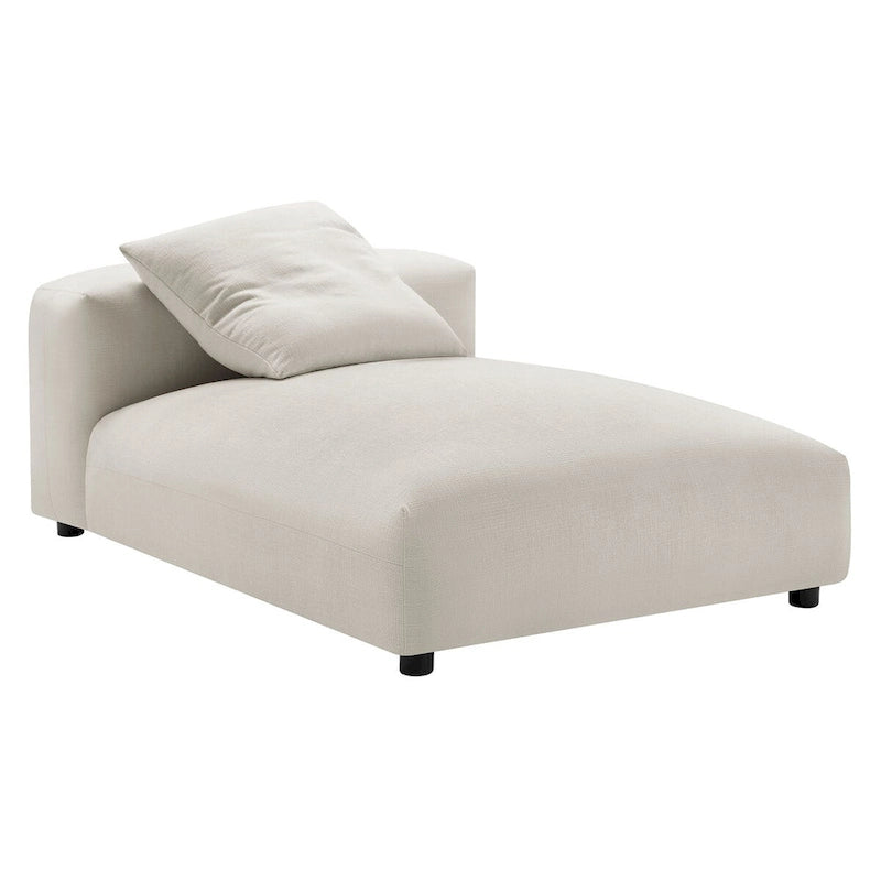 Chaise Longue Modulare Senza Braccioli in Tessuto Imbottito Solace