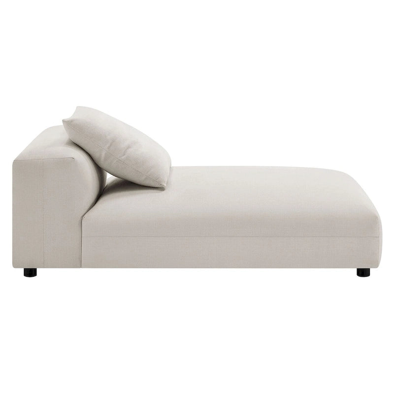 Chaise Longue Modulare Senza Braccioli in Tessuto Imbottito Solace