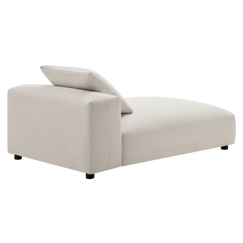 Chaise Longue Modulare Senza Braccioli in Tessuto Imbottito Solace