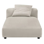 Chaise Longue Modulare Senza Braccioli in Tessuto Imbottito Solace