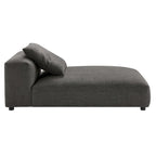 Chaise Longue Modulare Senza Braccioli in Tessuto Imbottito Solace