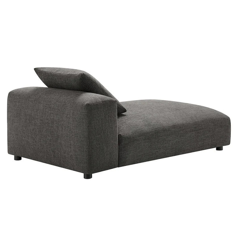 Chaise Longue Modulare Senza Braccioli in Tessuto Imbottito Solace