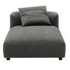 Chaise Longue Modulare Senza Braccioli in Tessuto Imbottito Solace