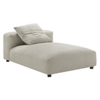 Chaise Longue Modulare Senza Braccioli in Tessuto Imbottito Solace