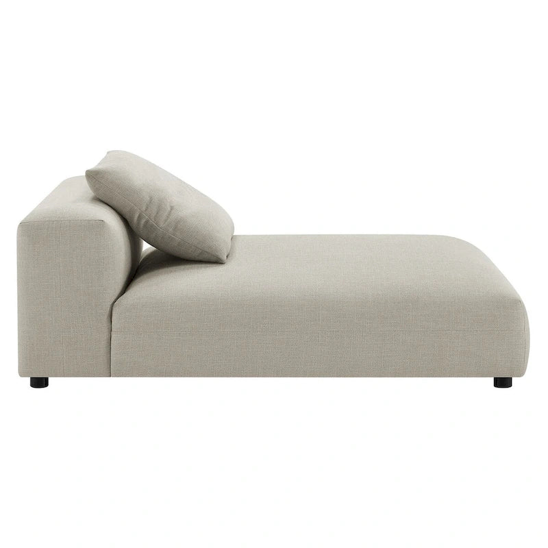 Chaise Longue Modulare Senza Braccioli in Tessuto Imbottito Solace