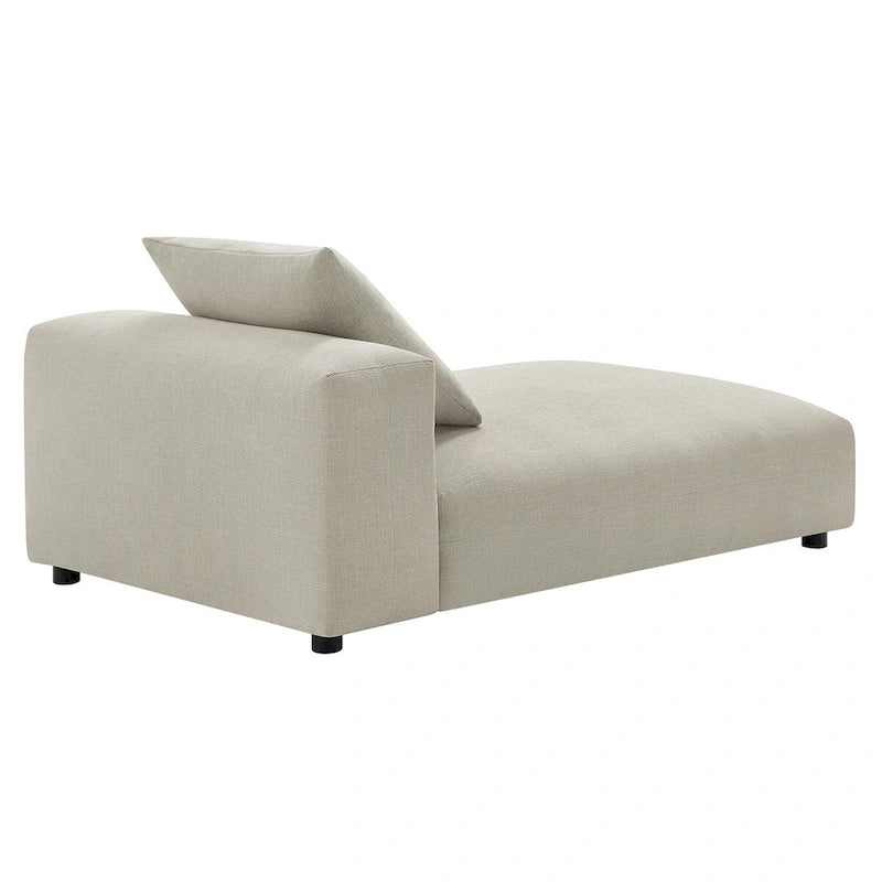 Chaise Longue Modulare Senza Braccioli in Tessuto Imbottito Solace
