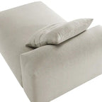 Chaise Longue Modulare Senza Braccioli in Tessuto Imbottito Solace