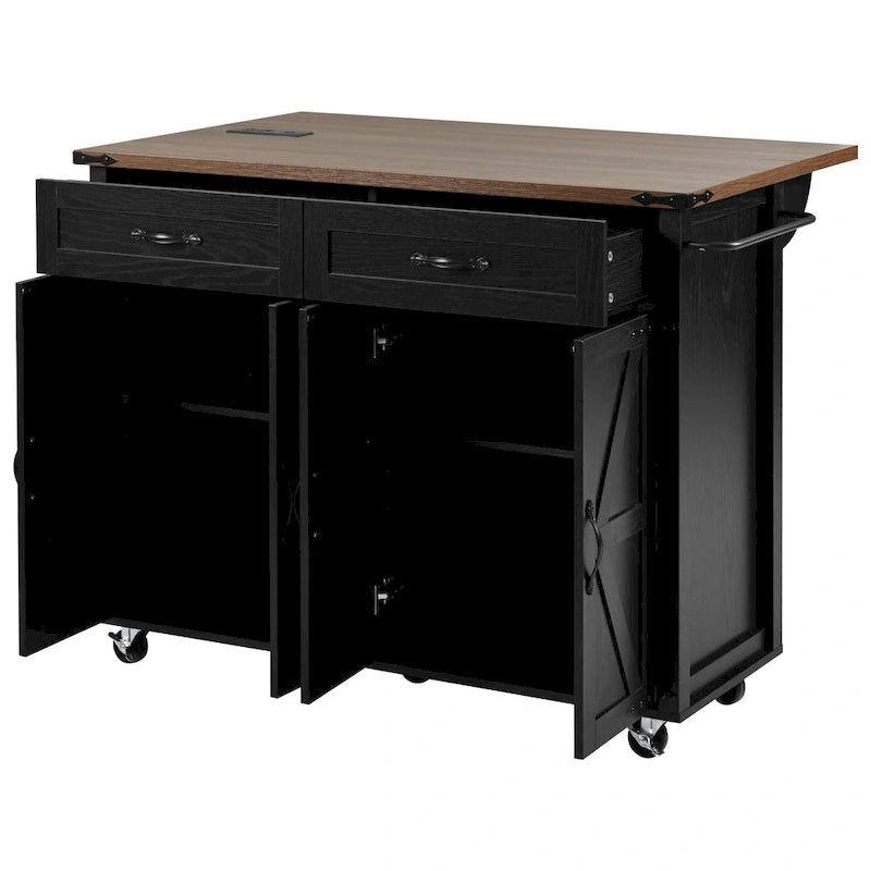 Rolling Kitchen Cart on Wheels