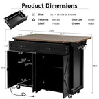 Rolling Kitchen Cart on Wheels