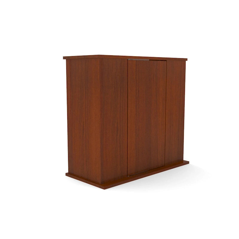 Supporto per acquario Aquatic Fundamentals 29/37 galloni, Serene Cherry, con contenitore