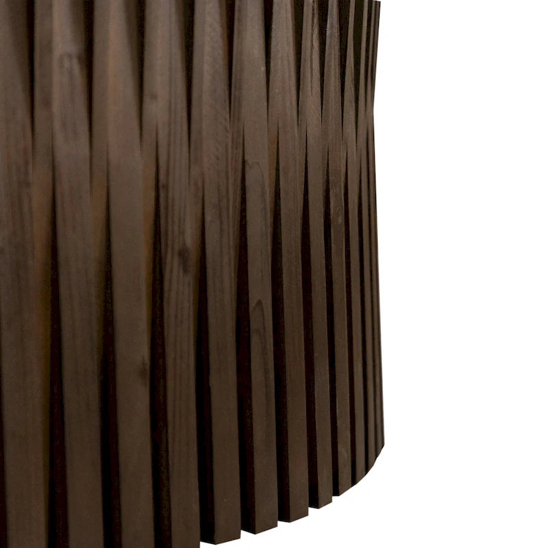 Nesting Coffee Table Set with Vertical Textured Embossed Design (Set of 2)