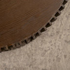 Nesting Coffee Table Set with Vertical Textured Embossed Design (Set of 2)