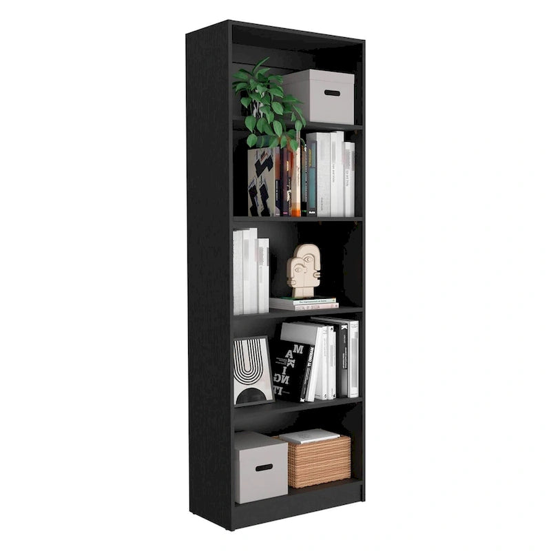 Libreria a 4 ripiani per casa con scomparti a più livelli
