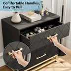 Comò a 3 cassetti, cassettiera in legno