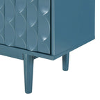 Modern 4-door Sideboard with Convex Pattern Doors