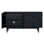 Modern 4-door Sideboard with Convex Pattern Doors