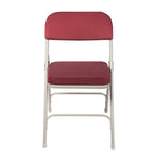 Hampden Furnishings Bernadine Collection Deluxe Fabric Padded Folding Chair, Pack of 2