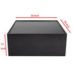 Multifunctional 4-Tier White Book Shelf & Coffee Table, Creative Furniture Floor Bookshelf, Minimalist Organizer Storage Shelves