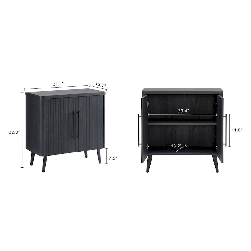 Manhattan Comfort Mid Century- Modern Jodie Accent Cabinet