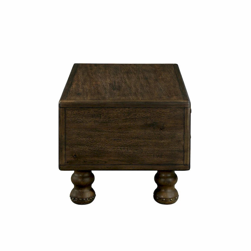 40 Solid Wood Rectangle Coffee Table with 4 Drawers