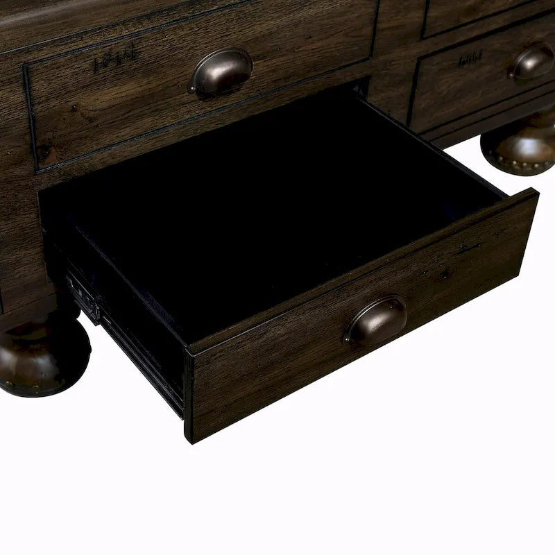 40 Solid Wood Rectangle Coffee Table with 4 Drawers