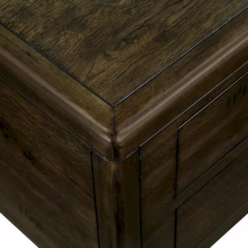 40 Solid Wood Rectangle Coffee Table with 4 Drawers