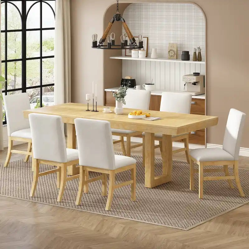 Set da pranzo allungabile 7 pezzi