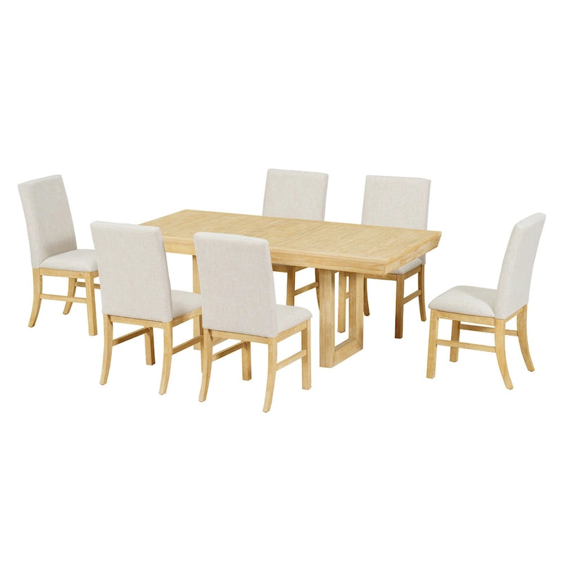 7-Piece Extendable Dining Table Set