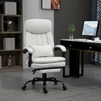 Microfibre Executive Massage Office Chair, Swivel Computer Desk Chair,Heated Reclining Computer Chair with Lumbar Support Pillow