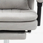 Microfibre Executive Massage Office Chair, Swivel Computer Desk Chair,Heated Reclining Computer Chair with Lumbar Support Pillow