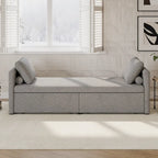 Modern Chaise Lounger Daybed Small Single Daybed with 2 Drawers,No Mattress Needed,Perfect For Living Rooms&Home Office