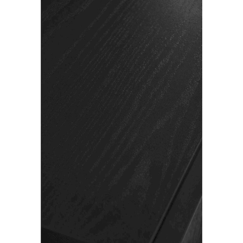 Black 4-Door Sideboard - 59" with 3D Arch Carved Doors