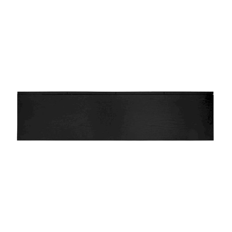 Black 4-Door Sideboard - 59" with 3D Arch Carved Doors