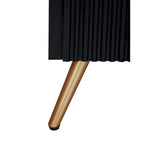 Black 4-Door Sideboard - 59" with 3D Arch Carved Doors