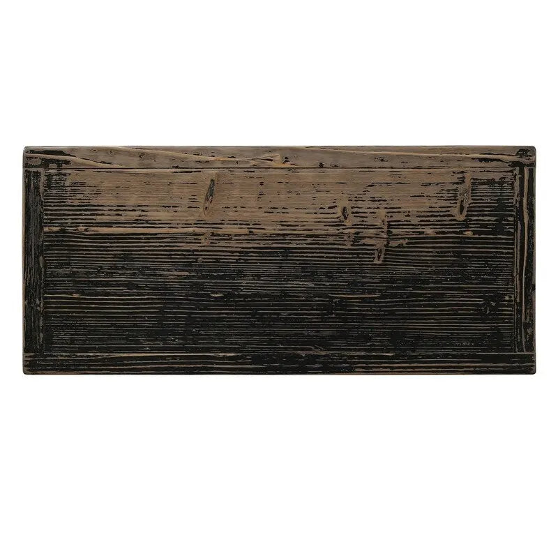 Armadietto a due ante nero anticato 39x18x35A