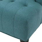 Contemporary Design Upholstered Wingback Chair, Hi-back Club Chair with Wood Legs