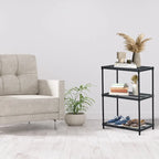 Design Ideas MeshWorks 3 Tier Full-Size Metal Storage Shelving Unit Rack, White - 12