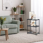 Design Ideas MeshWorks 3 Tier Full-Size Metal Storage Shelving Unit Rack, White - 12