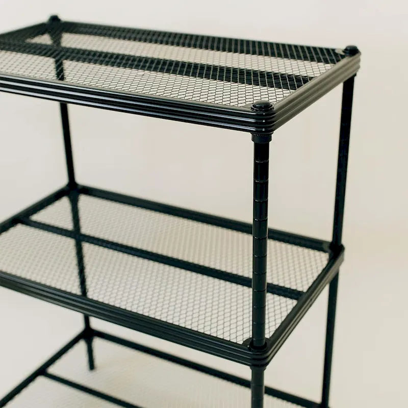 Design Ideas MeshWorks 3 Tier Full-Size Metal Storage Shelving Unit Rack, White - 12
