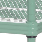 Design Ideas MeshWorks 3 Tier Full-Size Metal Storage Shelving Unit Rack, White - 12