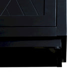 4-door Classic Sideboard with Open Storage and Adjustable Shelves