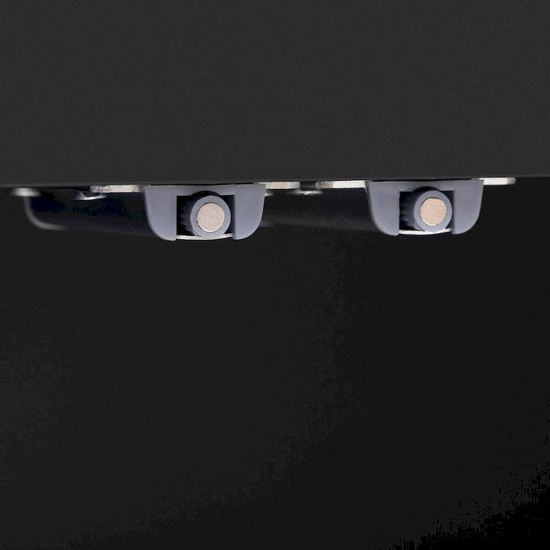 White 4-Door Wavy Panel Storage Cabinet