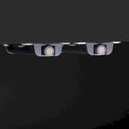 White 4-Door Wavy Panel Storage Cabinet