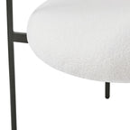 Sedie da pranzo imbottite con braccioli e gambe in metallo per casa, cucina, soggiorno (set da 2)
