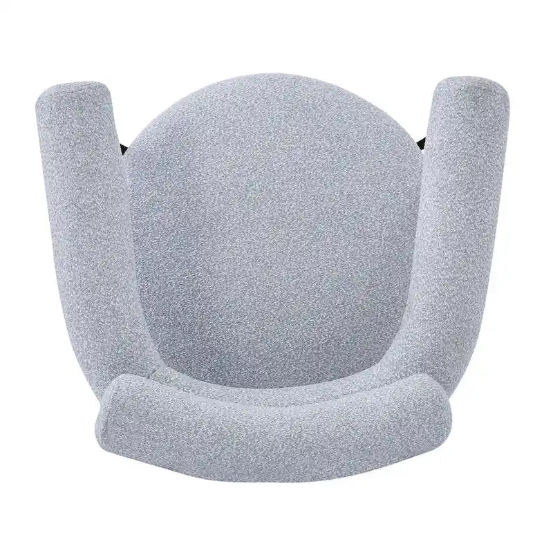 Sedie da pranzo imbottite con braccioli e gambe in metallo per casa, cucina, soggiorno (set da 2)