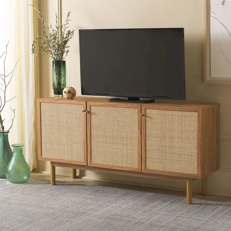 SAFAVIEH Home Aino 3 Door Sideboard/Media Stand - 54Wx19Dx30H
