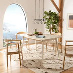 SAFAVIEH Theobalda Rectangle Dining Table - 55 x 36 x 30.3 - 55Wx36Dx30H
