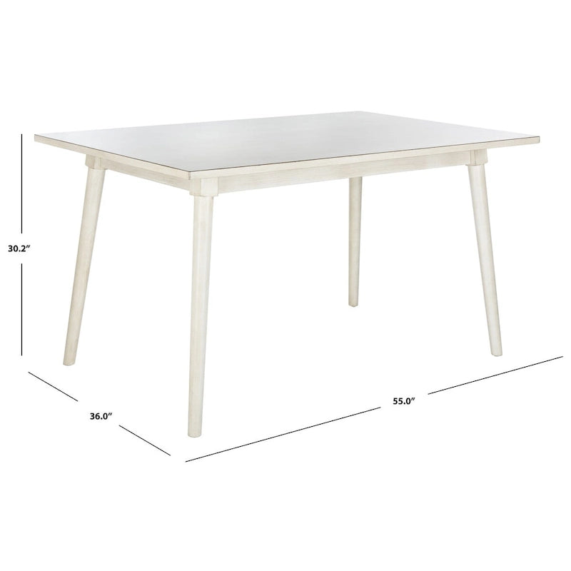 SAFAVIEH Theobalda Rectangle Dining Table - 55 x 36 x 30.3 - 55Wx36Dx30H
