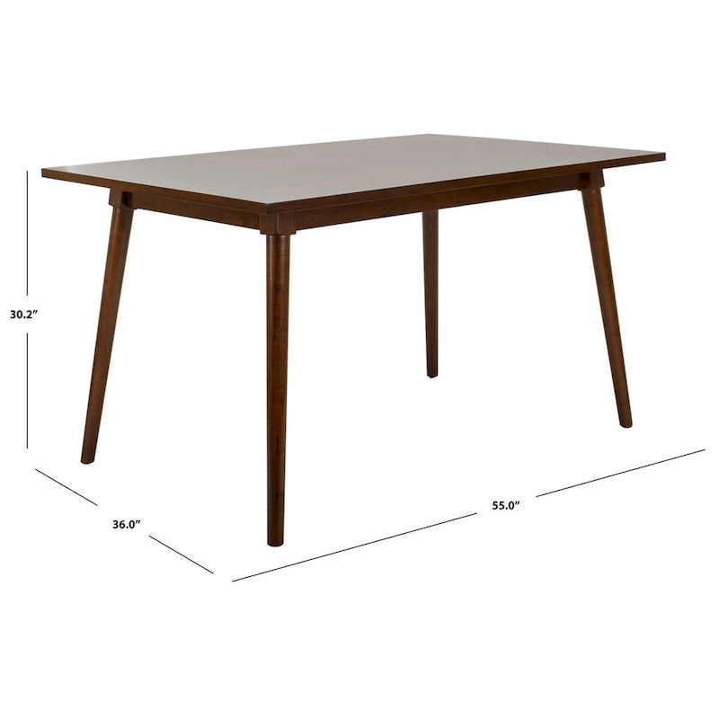 SAFAVIEH Theobalda Rectangle Dining Table - 55 x 36 x 30.3 - 55Wx36Dx30H