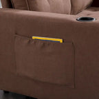 Oaks Aura Upholstered Futon Sofa with Pull-Out Sleeper Couch, Muticolour Choice Foldable Tufted Loveseat With Cup Holder